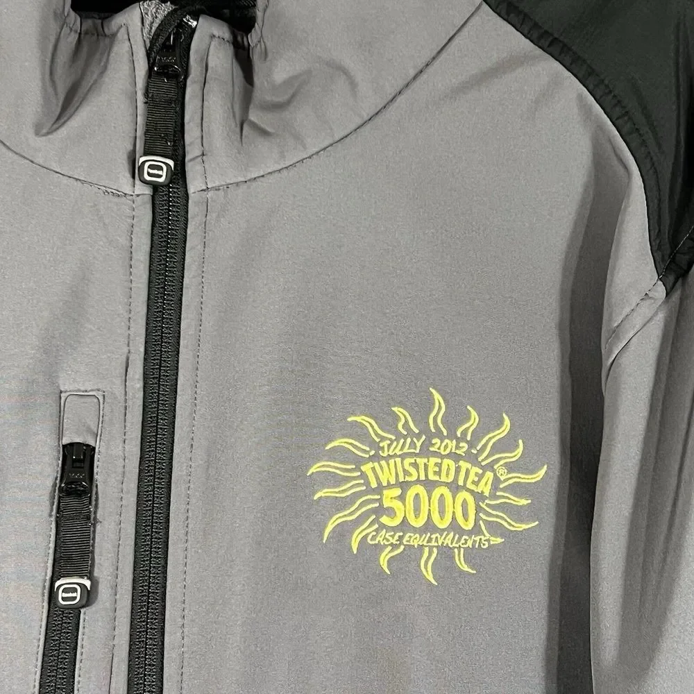 Reebok Men's Soft shell Transition Jacket fleece lined Gray zip‎ up 2XL READ!!